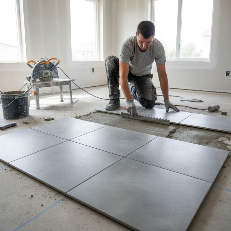 Mosaic Tile Floor Installation in Longmont, CO