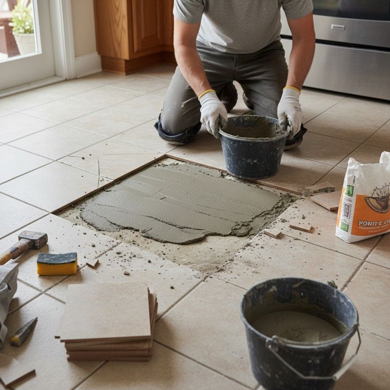Local Tile Floor Repair pros at work