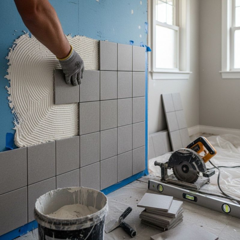 Tile Shower Floor Installation in Alpharetta, GA